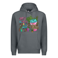 Rock all i need is coffee and plants Premium Hoodie - texasbilliewilder