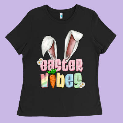 Easter Vibes Ladies Tee Designed By Artiststas