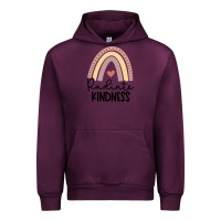 Mauve Wine kindness Urban Hoodie - Unal Design