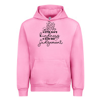 Fuchsia Pink kindness Urban Hoodie - Unal Design