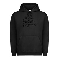 Pigment Black kindness Urban Hoodie - Unal Design
