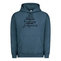 Pigment Midnight Navy kindness Urban Hoodie - Unal Design