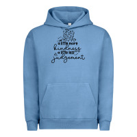 Pigment Pebble Blue kindness Urban Hoodie - Unal Design