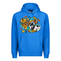 True Royal cowhide leopard hearts Premium Hoodie - texasbilliewilder