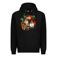 Black Christmas Truck And Gnome Premium Hoodie - RanaPortraitStore