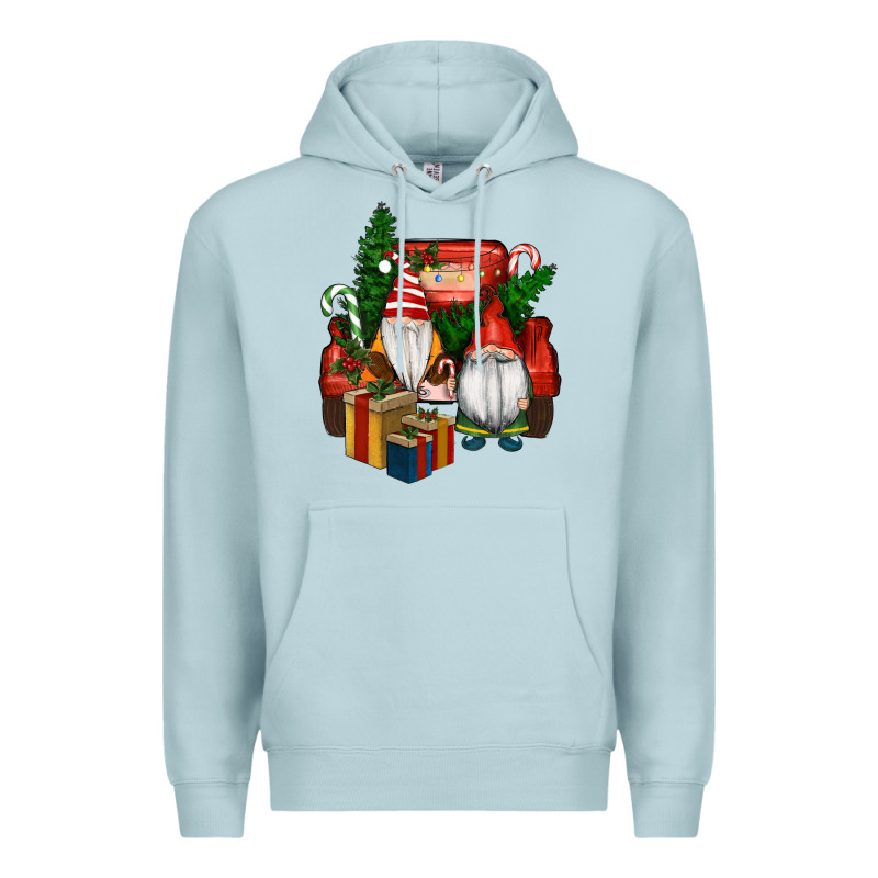 Christmas Truck And Gnome Premium Hoodie by RanaPortraitStore | Teevron