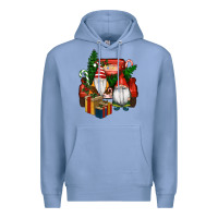 Colony Blue Christmas Truck And Gnome Premium Hoodie - RanaPortraitStore