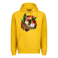 Lemon Christmas Truck And Gnome Premium Hoodie - RanaPortraitStore