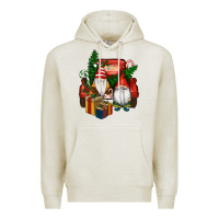 Oatmeal Heather Christmas Truck And Gnome Premium Hoodie - RanaPortraitStore