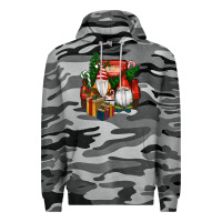Slate Camo Christmas Truck And Gnome Premium Hoodie - RanaPortraitStore