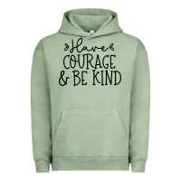 Pigment Oil Green be kind Urban Hoodie - Unal Design