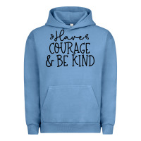 Pigment Pebble Blue be kind Urban Hoodie - Unal Design
