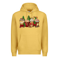 Antique Gold lumberjack coffee cups Premium Hoodie - Zillion Design Studio