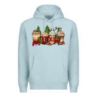 Blue Mist lumberjack coffee cups Premium Hoodie - Zillion Design Studio