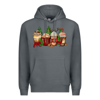 Rock lumberjack coffee cups Premium Hoodie - Zillion Design Studio