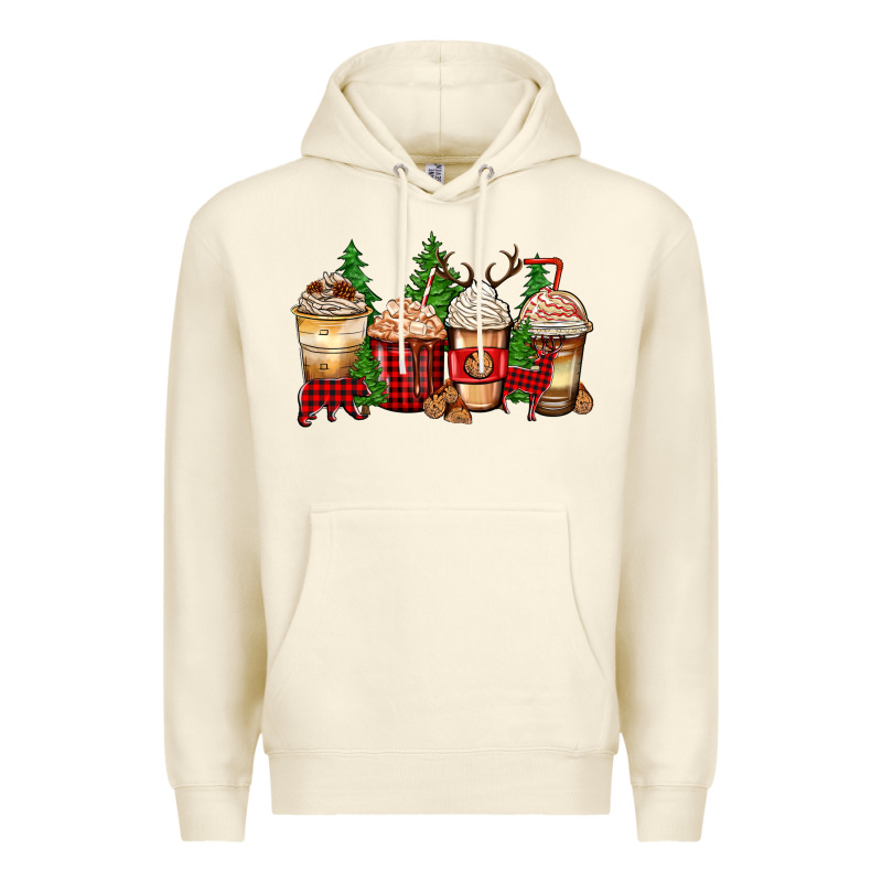 Lumberjack Coffee Cups Premium Hoodie by Zillion Design Studio | Teevron