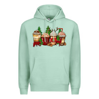 Seafoam lumberjack coffee cups Premium Hoodie - Zillion Design Studio