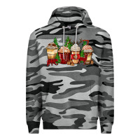 Slate Camo lumberjack coffee cups Premium Hoodie - Zillion Design Studio