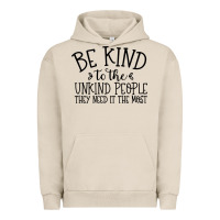Pigment French Oak be kind Urban Hoodie - Unal Design