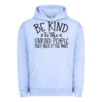 Pigment Grape Ice be kind Urban Hoodie - Unal Design