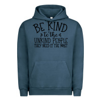 Pigment Midnight Navy be kind Urban Hoodie - Unal Design