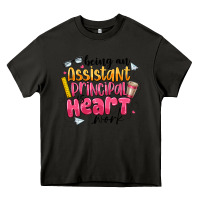 Asphalt Being an Assistant Principal is Heart Work Heavy Core Tee - CowhideDigitalArt