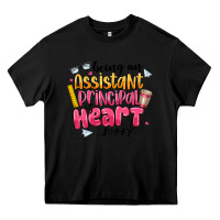 Black Being an Assistant Principal is Heart Work Heavy Core Tee - CowhideDigitalArt