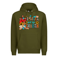 Army Green i will not be shaken Premium Hoodie - Zillion Design Studio