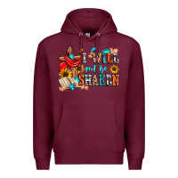 Burgundy i will not be shaken Premium Hoodie - Zillion Design Studio