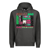 Charcoal Heather dentist tooth Premium Hoodie - texasbilliewilder