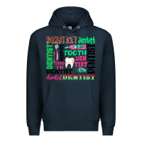 Navy dentist tooth Premium Hoodie - texasbilliewilder