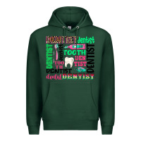 Sports Green dentist tooth Premium Hoodie - texasbilliewilder