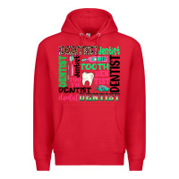 Red dentist tooth Premium Hoodie - texasbilliewilder