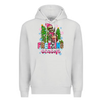 Dove Grey freezing season skeleton Premium Hoodie - Zillion Design Studio