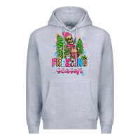 Heather Grey freezing season skeleton Premium Hoodie - Zillion Design Studio