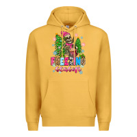 Mustard freezing season skeleton Premium Hoodie - Zillion Design Studio