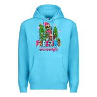 Ocean Blue freezing season skeleton Premium Hoodie - Zillion Design Studio