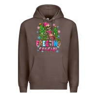 Coffee freezing season skeleton Premium Hoodie - Zillion Design Studio