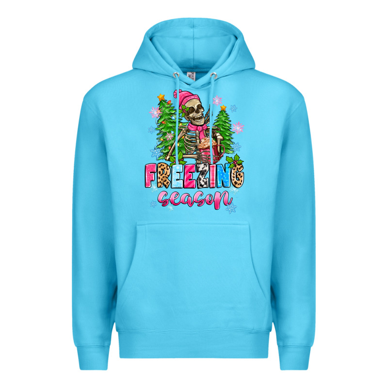 Freezing Season Skeleton Premium Hoodie by Zillion Design Studio | Teevron