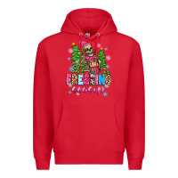 Red freezing season skeleton Premium Hoodie - Zillion Design Studio