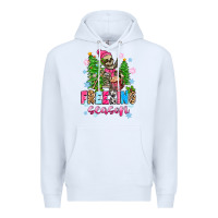 White freezing season skeleton Premium Hoodie - Zillion Design Studio