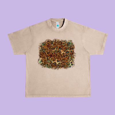 Leopard Leather Turquoise Background Urban Heavy Tee Designed By Ranaportraitstore