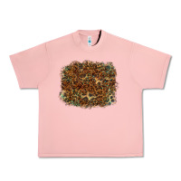 Salmon leopard leather turquoise background Urban Heavy Tee - RanaPortraitStore