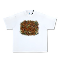 White leopard leather turquoise background Urban Heavy Tee - RanaPortraitStore