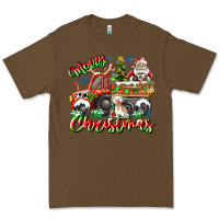 Cacao Merry Christmas  tractor Premium Tee - CowhideDigitalArt