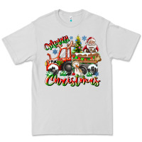 Dove Grey Merry Christmas  tractor Premium Tee - CowhideDigitalArt