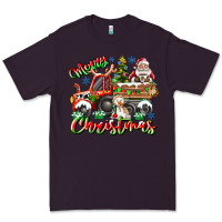 Plum Merry Christmas  tractor Premium Tee - CowhideDigitalArt