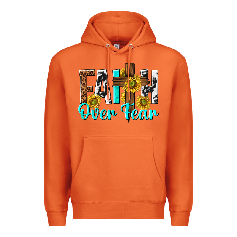Faith Over Fear Premium Hoodie by texasbilliewilder | Teevron