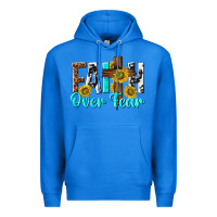 True Royal faith over fear Premium Hoodie - texasbilliewilder