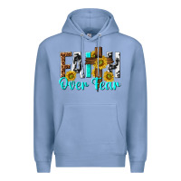 Colony Blue faith over fear Premium Hoodie - texasbilliewilder